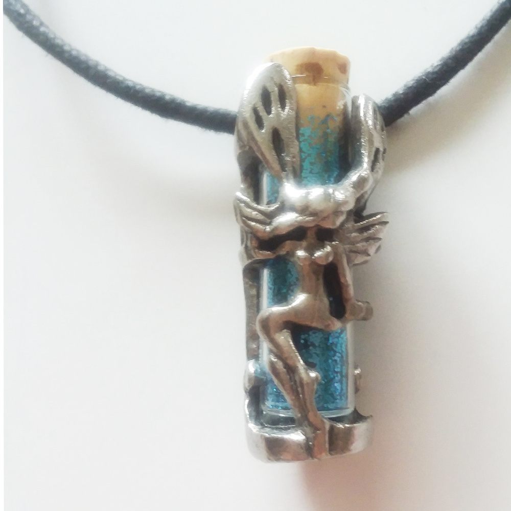 Blue Fairy Dust Necklace